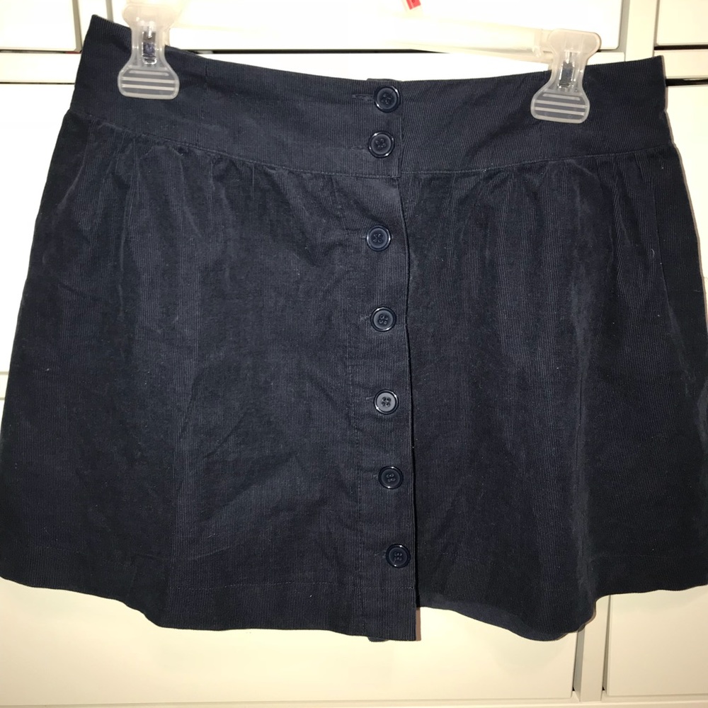 Forever21 corduroy skater skirt w/ buttons